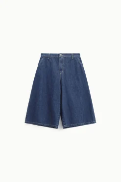Bermuda a vita alta con tasche chino