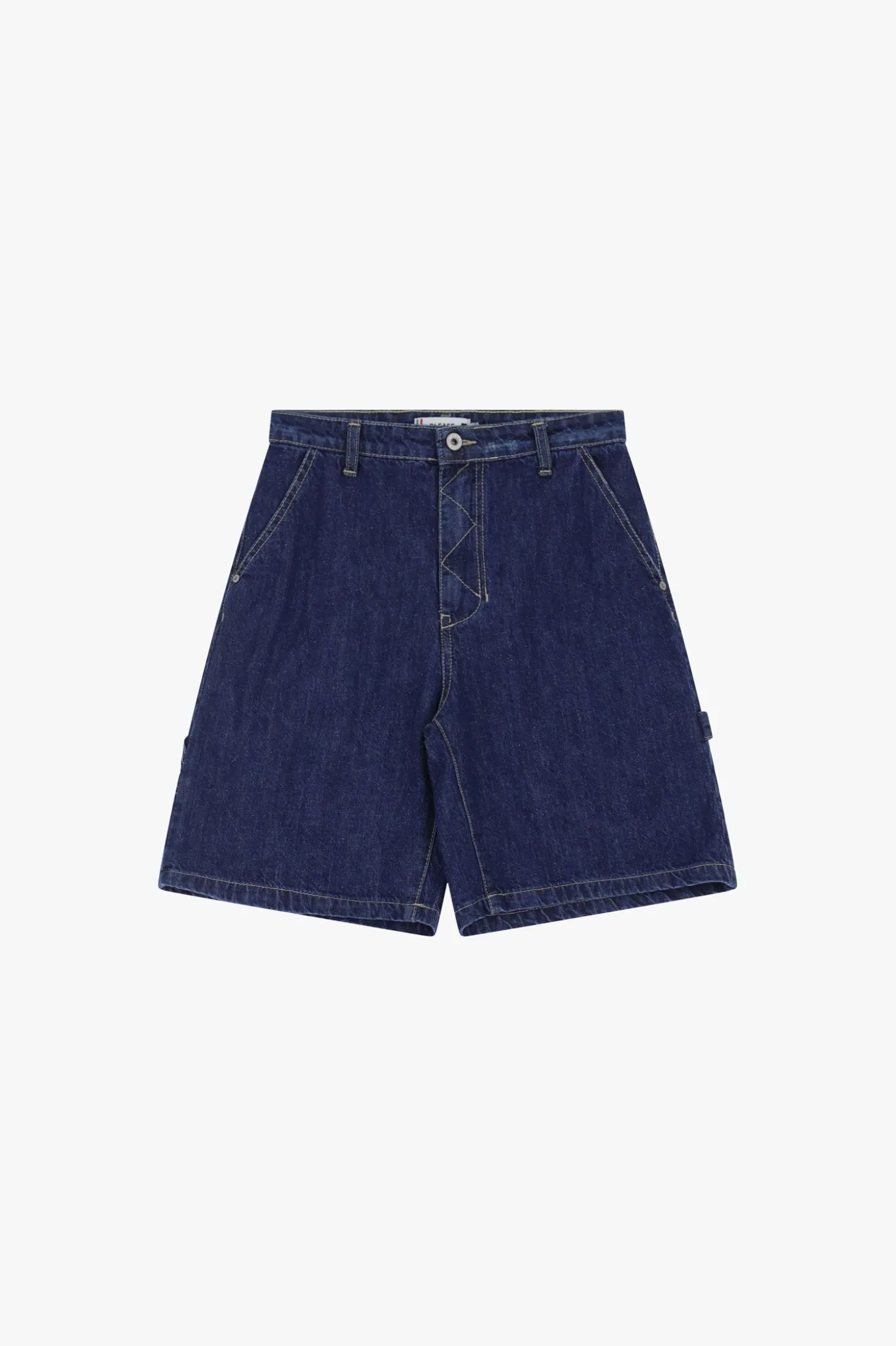 Bermuda denim con cuciture dettaglio