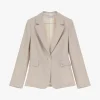 Blazer con bottone e tasche a pattina