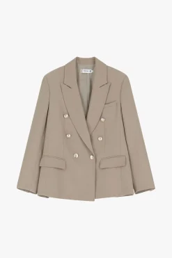 Blazer con bottoni doppi e tasche