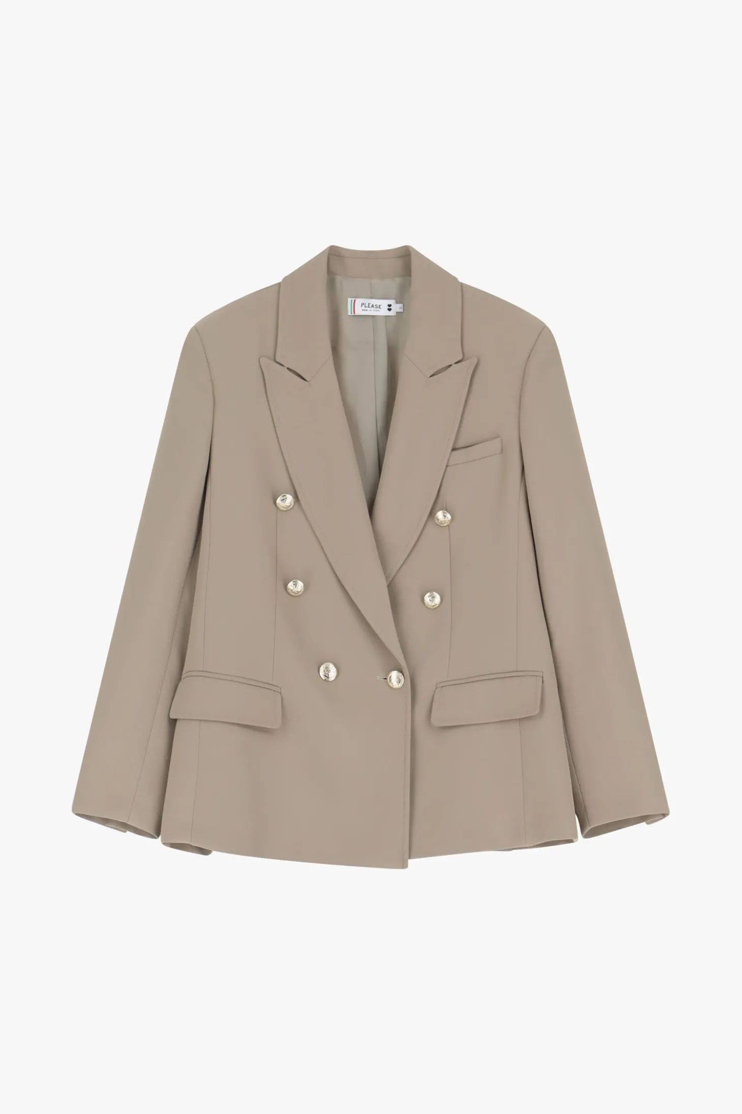 Blazer con bottoni doppi e tasche