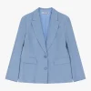 Blazer con bottoni e fantasia