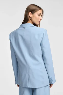 Blazer con bottoni e fantasia