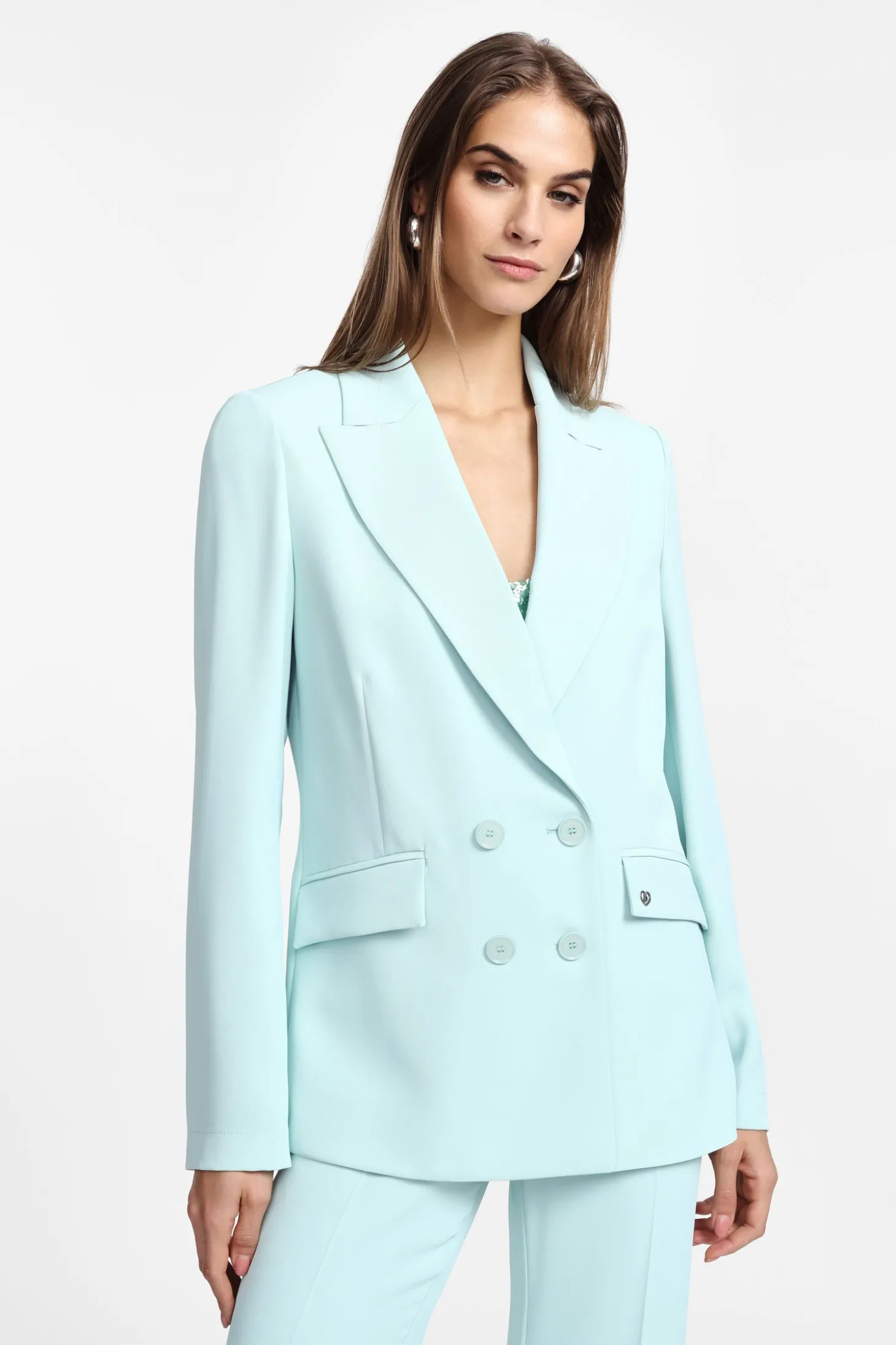 Blazer con doppia abbottonatura