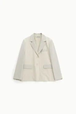 Blazer gessato con bottoni