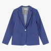 Blazer melange con bottone frontale