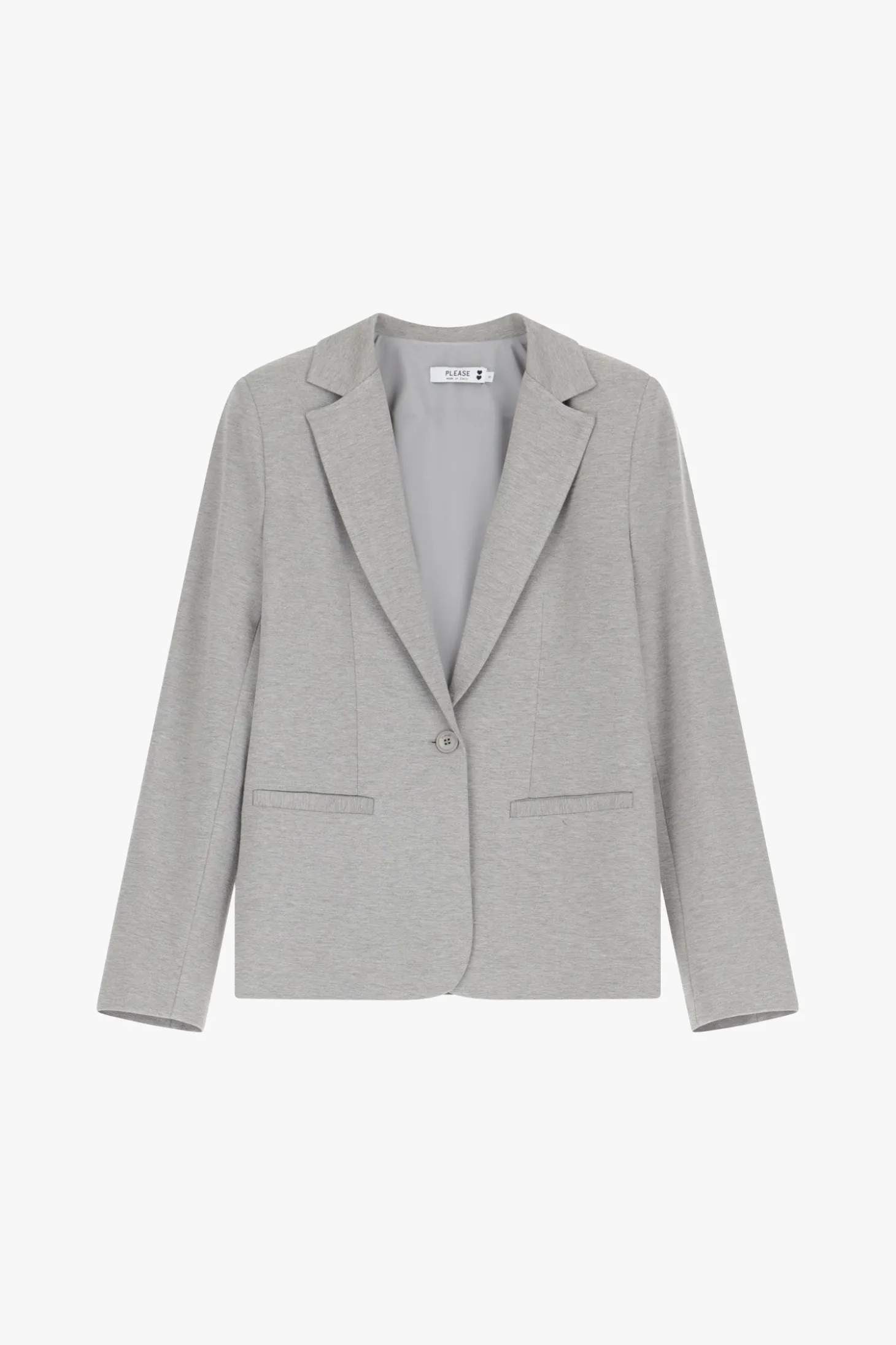 Blazer monopetto in felpa