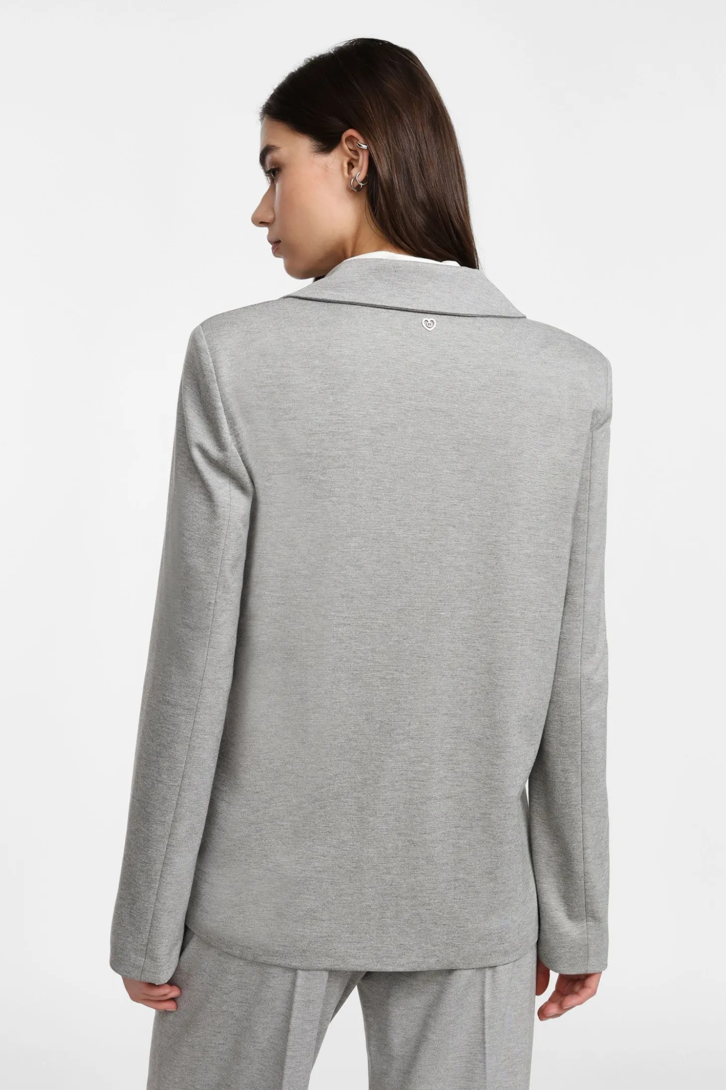 Blazer monopetto in felpa