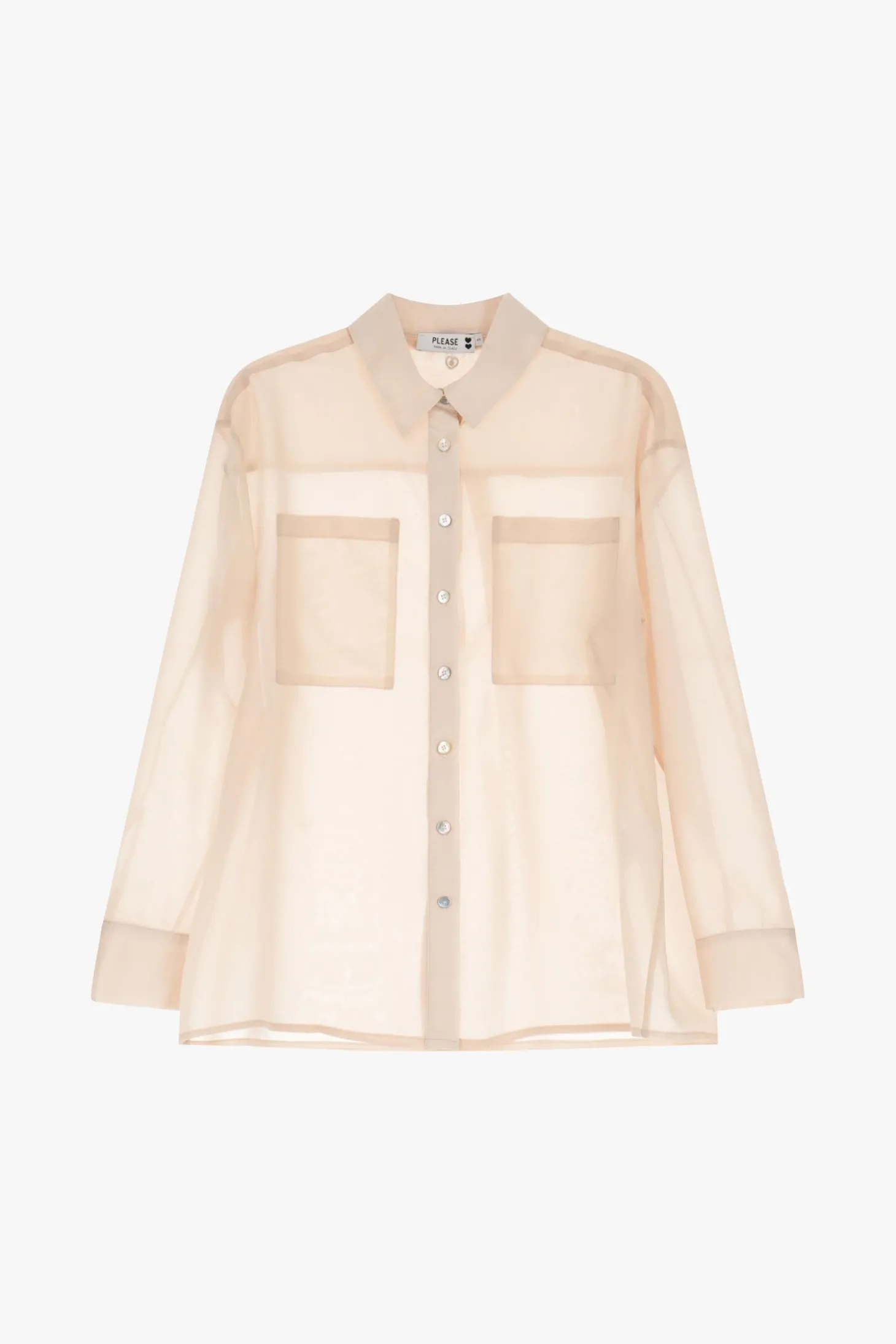 Camicia a maniche lunghe con tasche