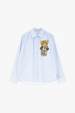 Camicia a righe con bottoni