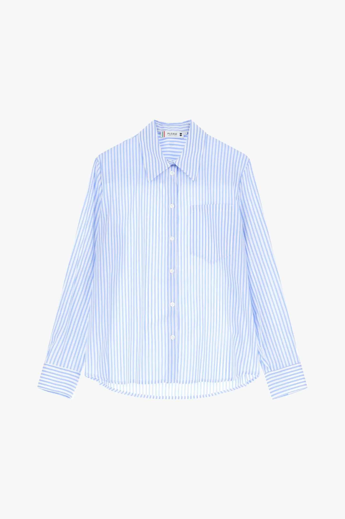 Camicia a righe con colletto classico