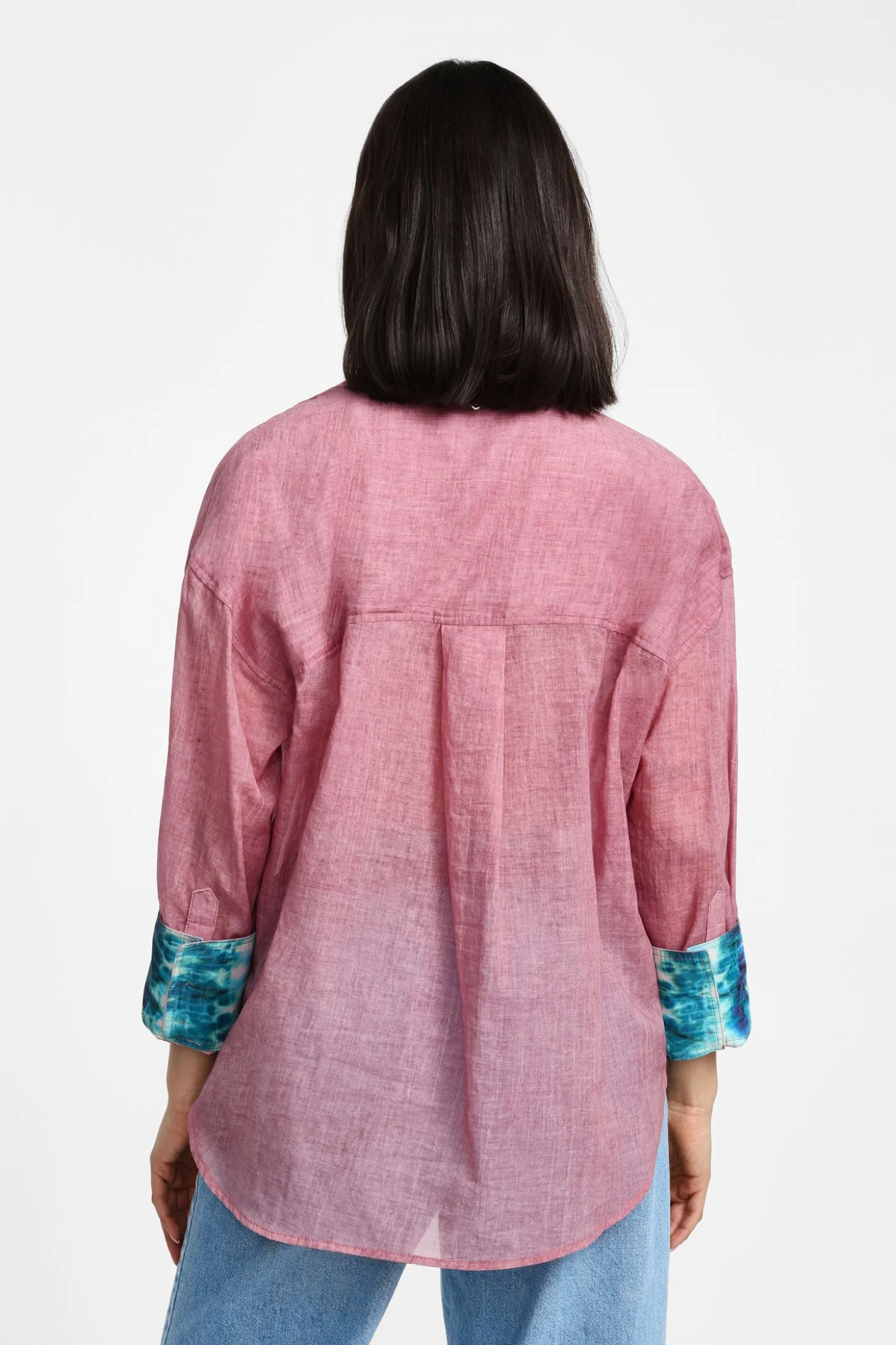 Camicia con colletto classico e dettagli fantasia