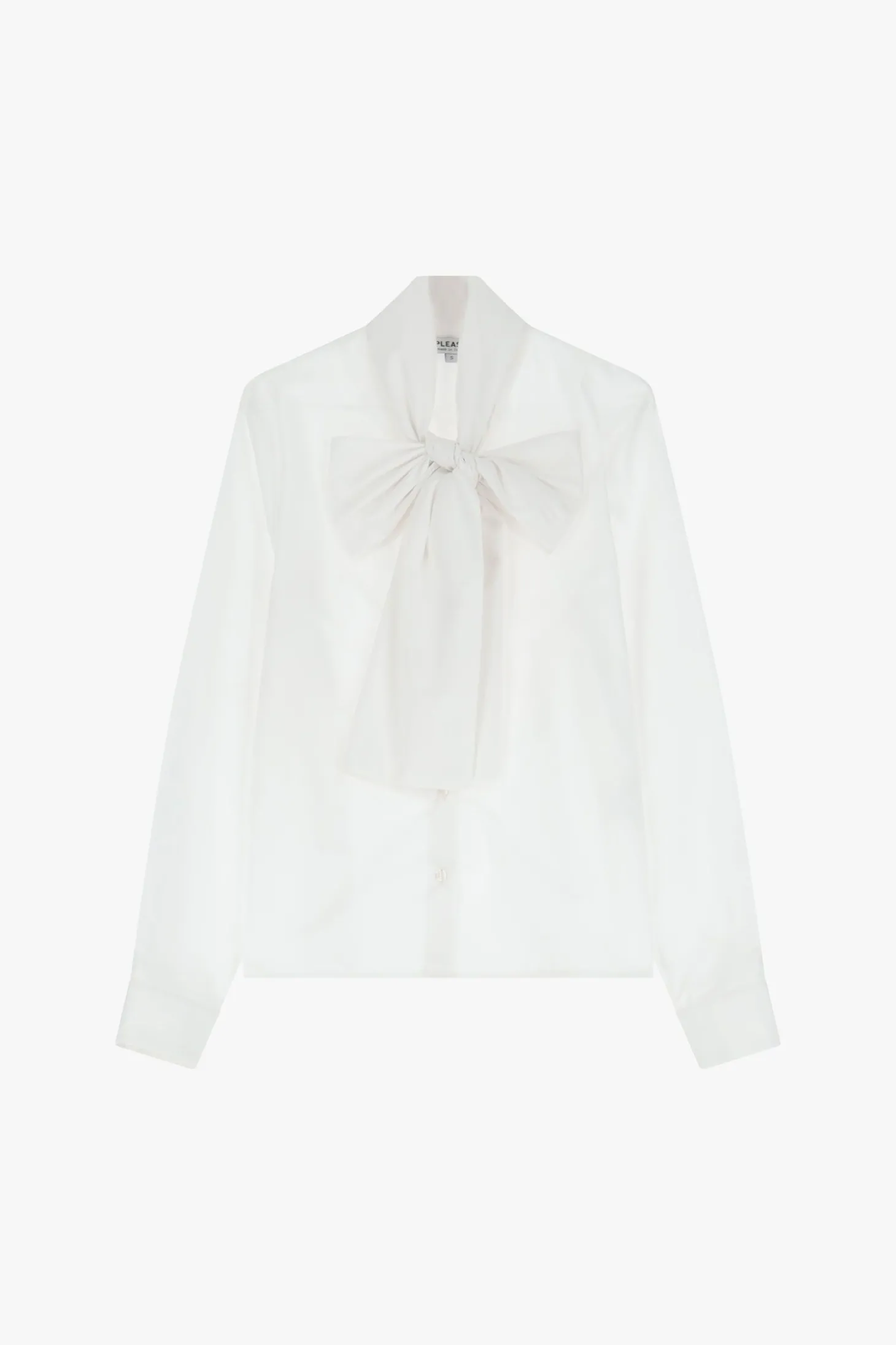 Camicia con maniche lunghe e fiocco