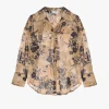 Camicia floreale con maniche lunghe