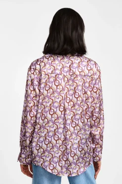 Camicia stampata colletto classico