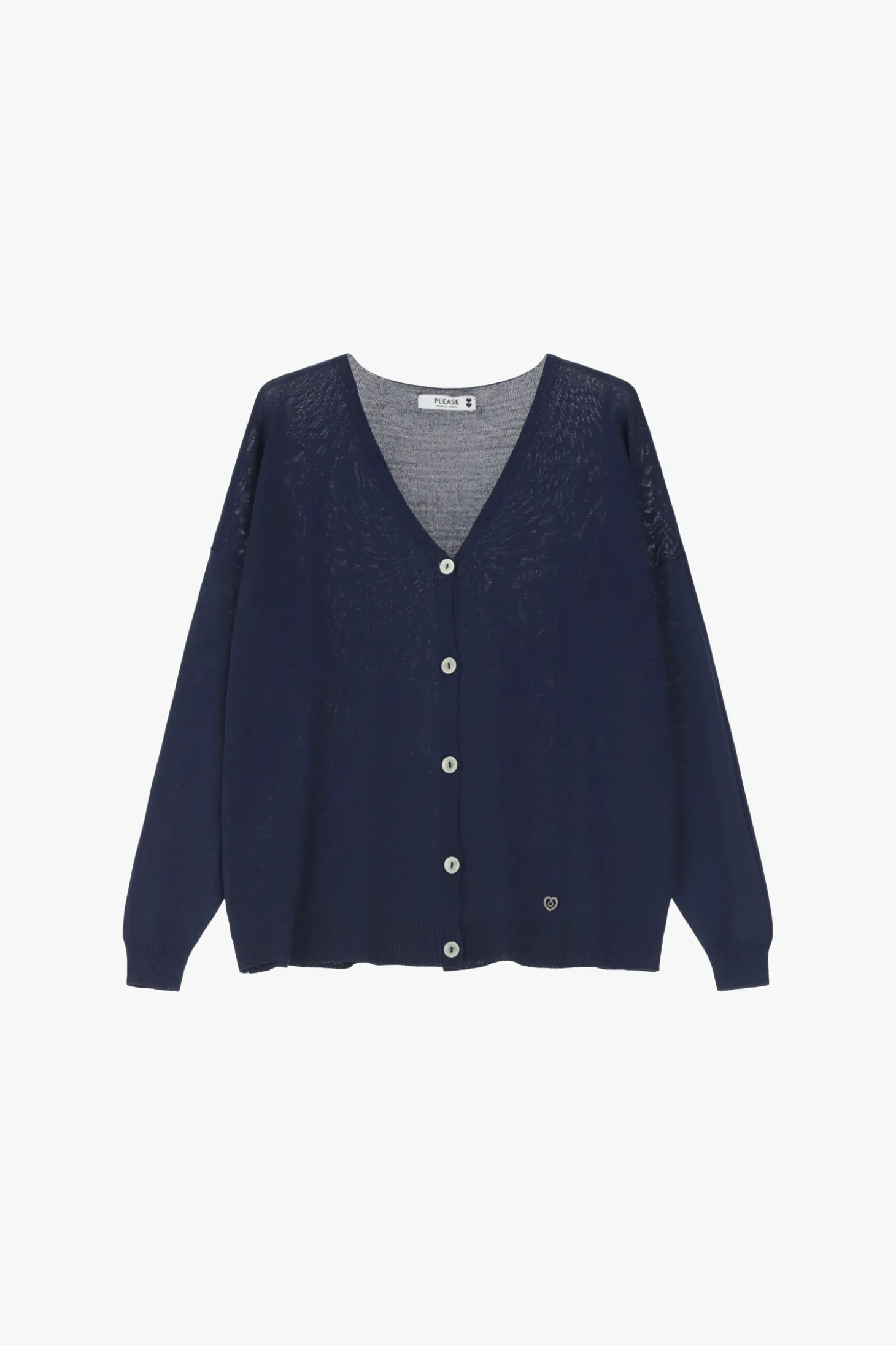 Cardigan a maniche lunghe v-neck