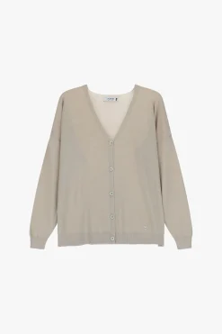 Cardigan a maniche lunghe v-neck