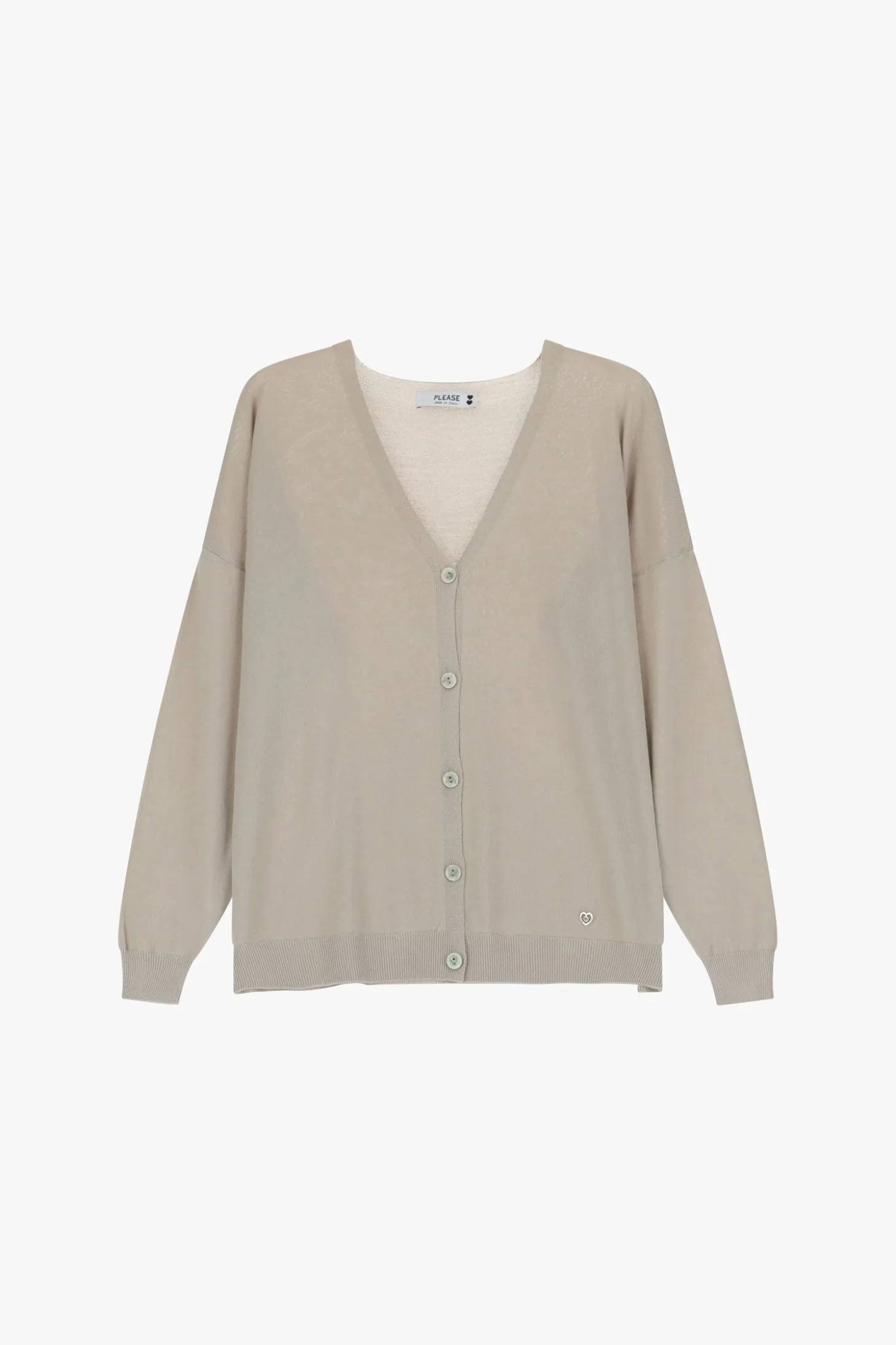 Cardigan a maniche lunghe v-neck