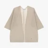 Cardigan monocolour con maniche a tre quarti