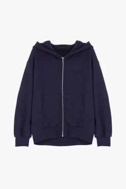 Felpa con cappuccio e zip