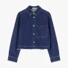 Giacca denim con abbottonatura anteriore