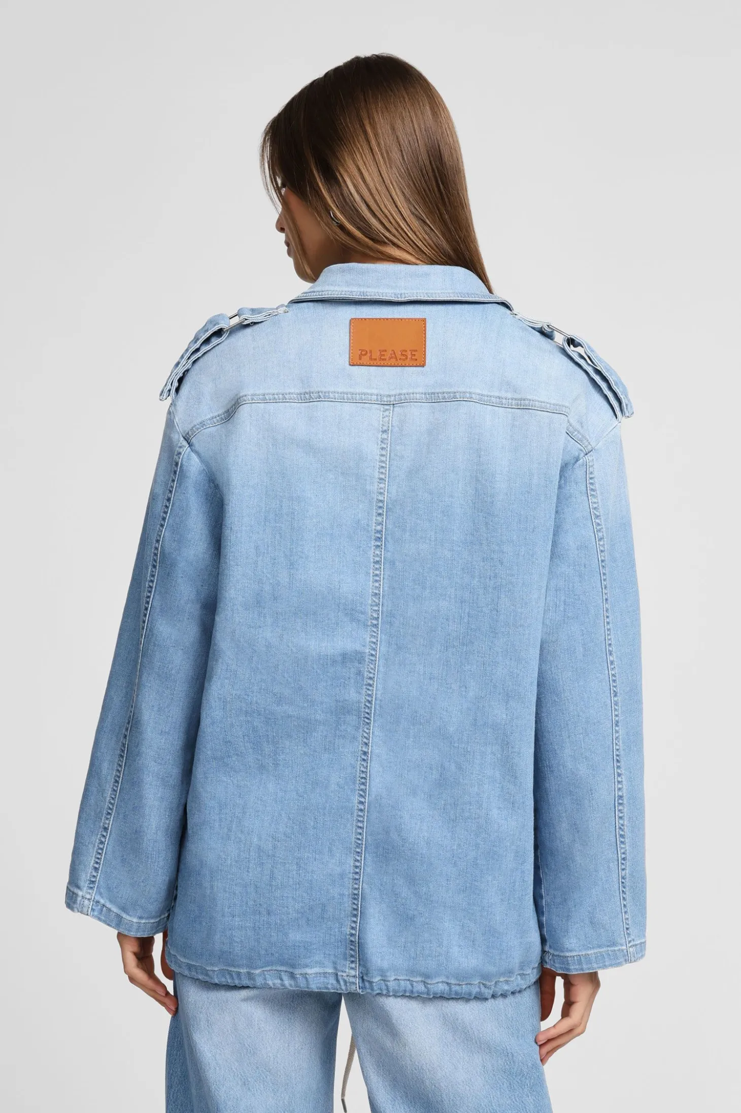 Giacca in denim con bottoni