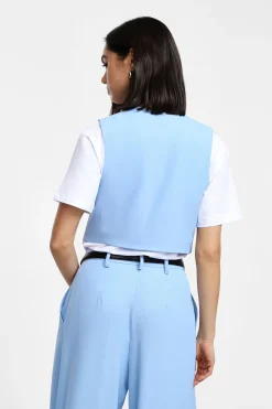 Gilet con bottoni frontali