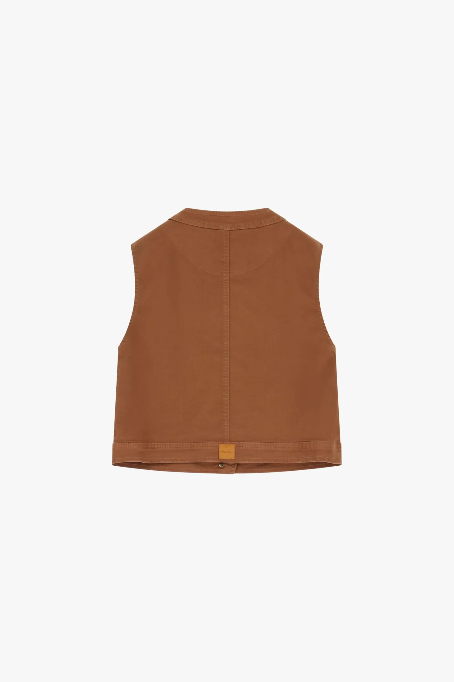 Gilet con tasche cargo e bottoni