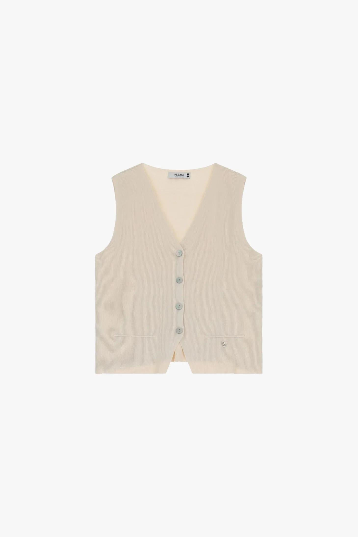 Gilet senza maniche scollo a v