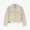 Giubbotto camicia con stampa posteriore