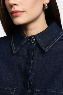 Giubbotto denim con maxi tasche