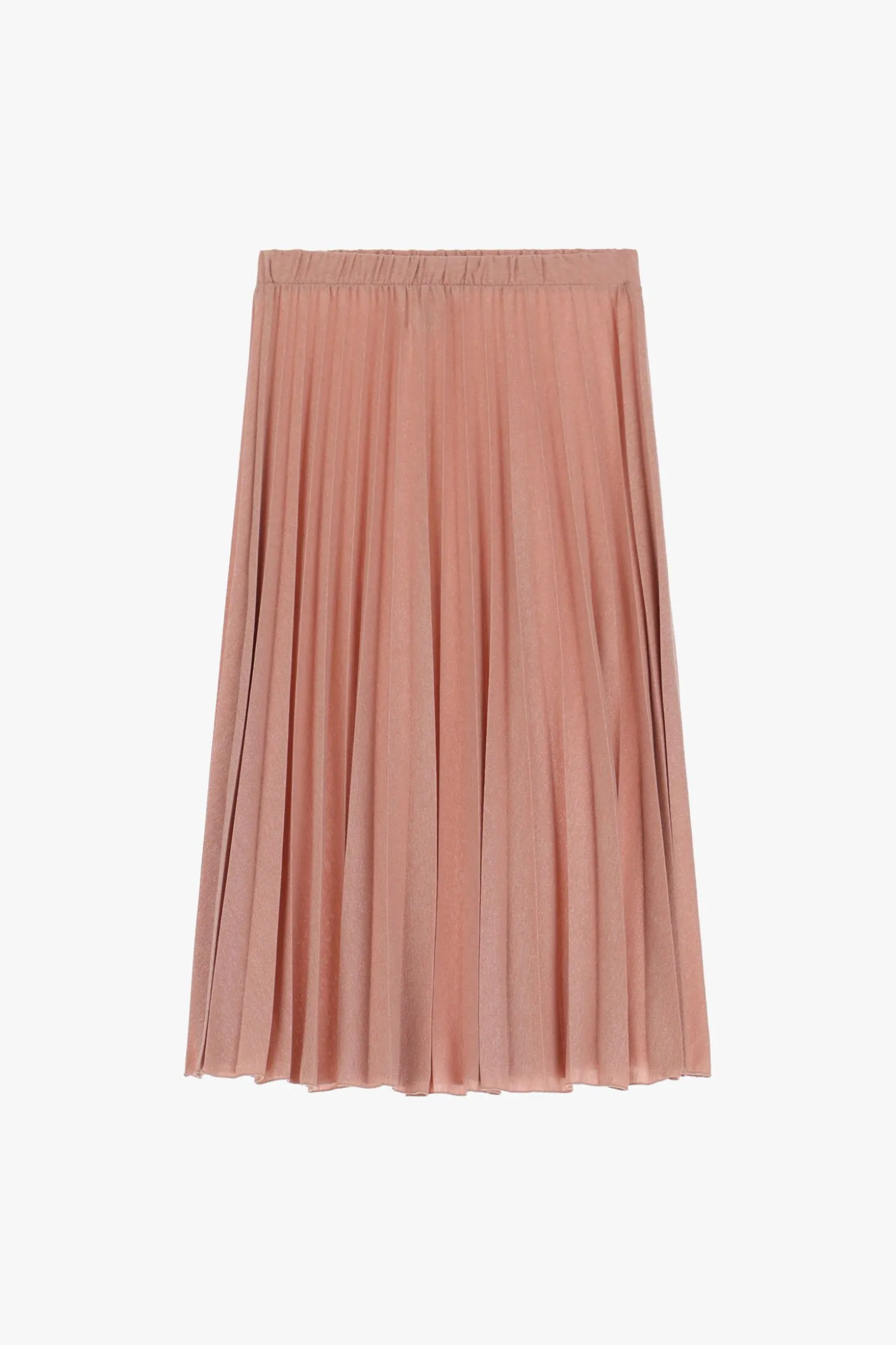 Gonna plissettata vita alta filo lurex
