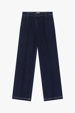 Jeans a gamba dritta con vita media