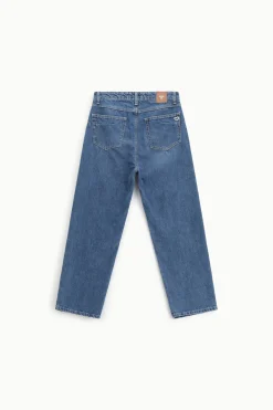 Jeans a gamba dritta vita alta