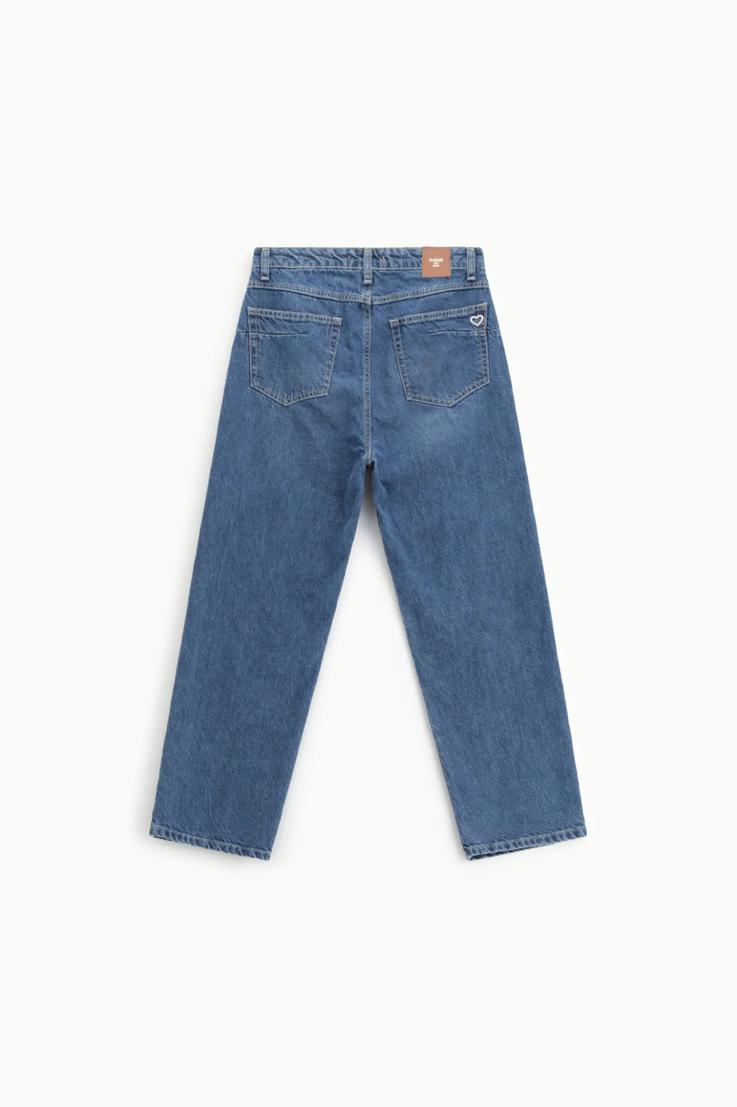 Jeans a gamba dritta vita alta