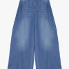 Jeans a gamba larga con vita media