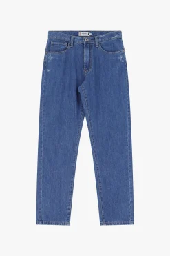 Jeans a sigaretta con microrotture