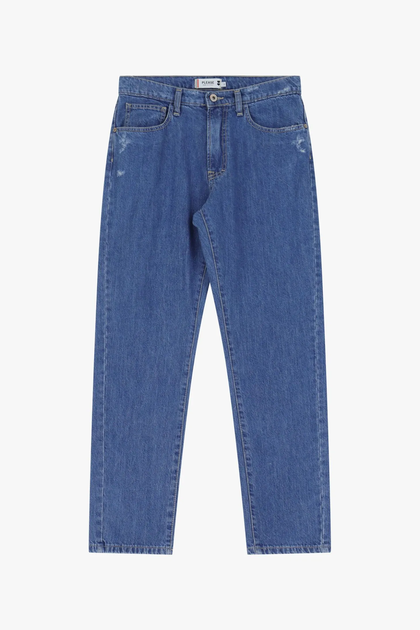 Jeans a sigaretta con microrotture