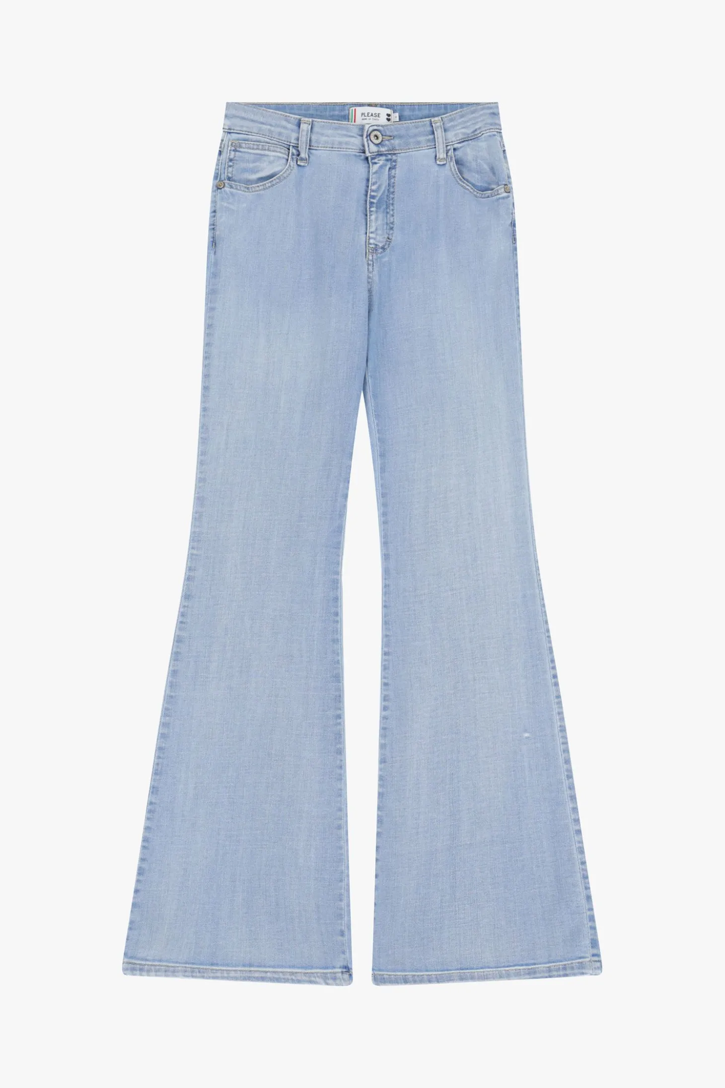 Jeans a zampa vita media