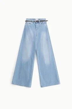 Jeans ampi con cintura