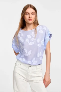 Maglia con maniche corte e stampa