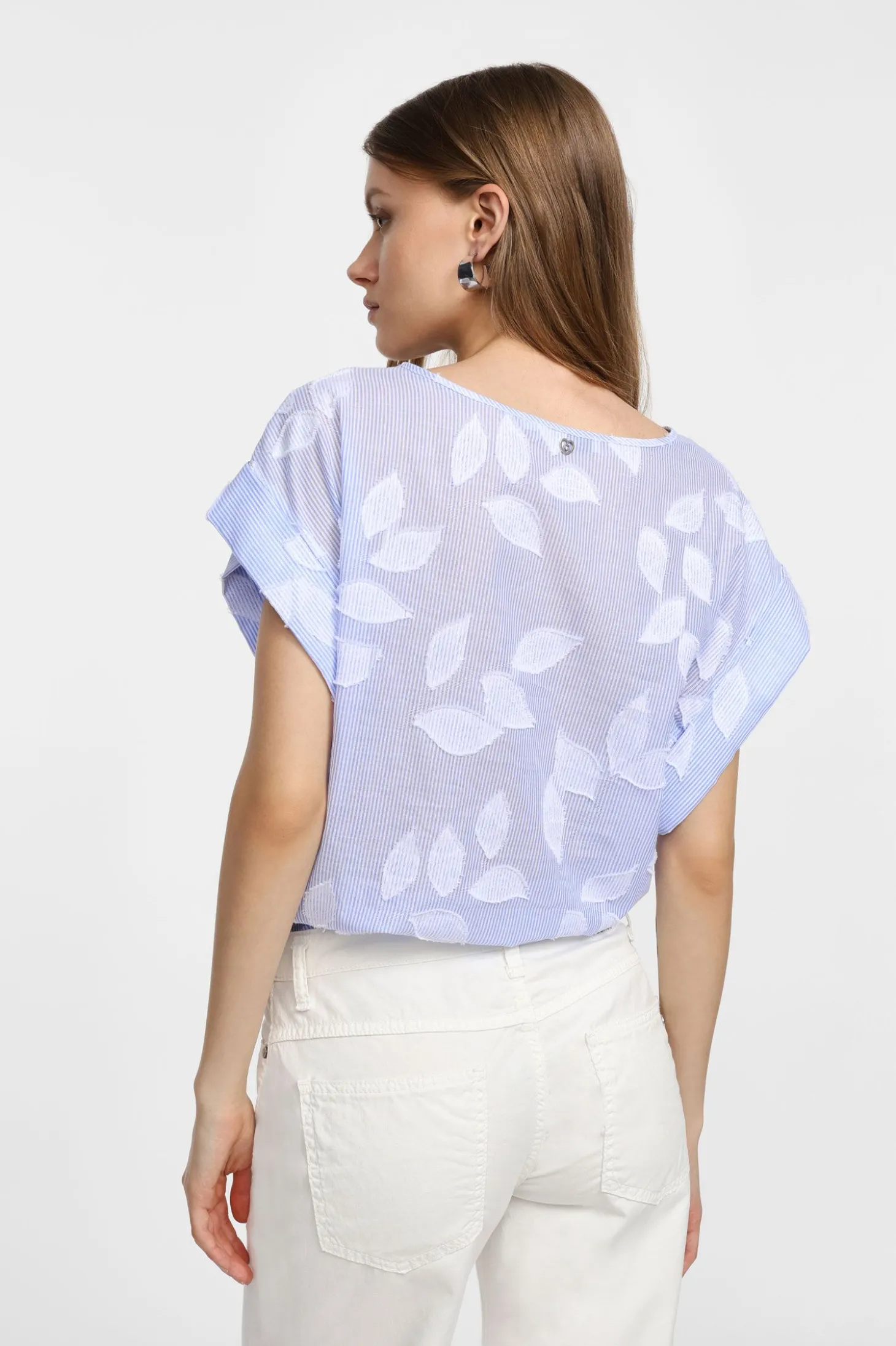 Maglia con maniche corte e stampa