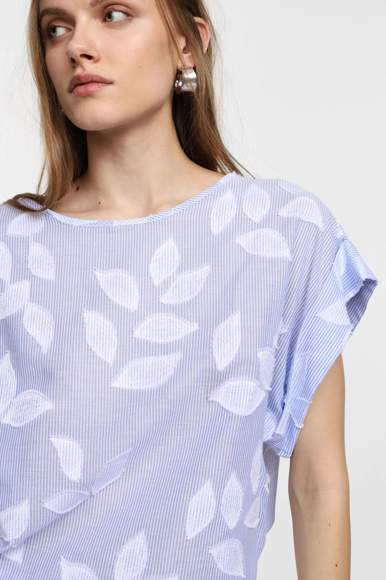 Maglia con maniche corte e stampa