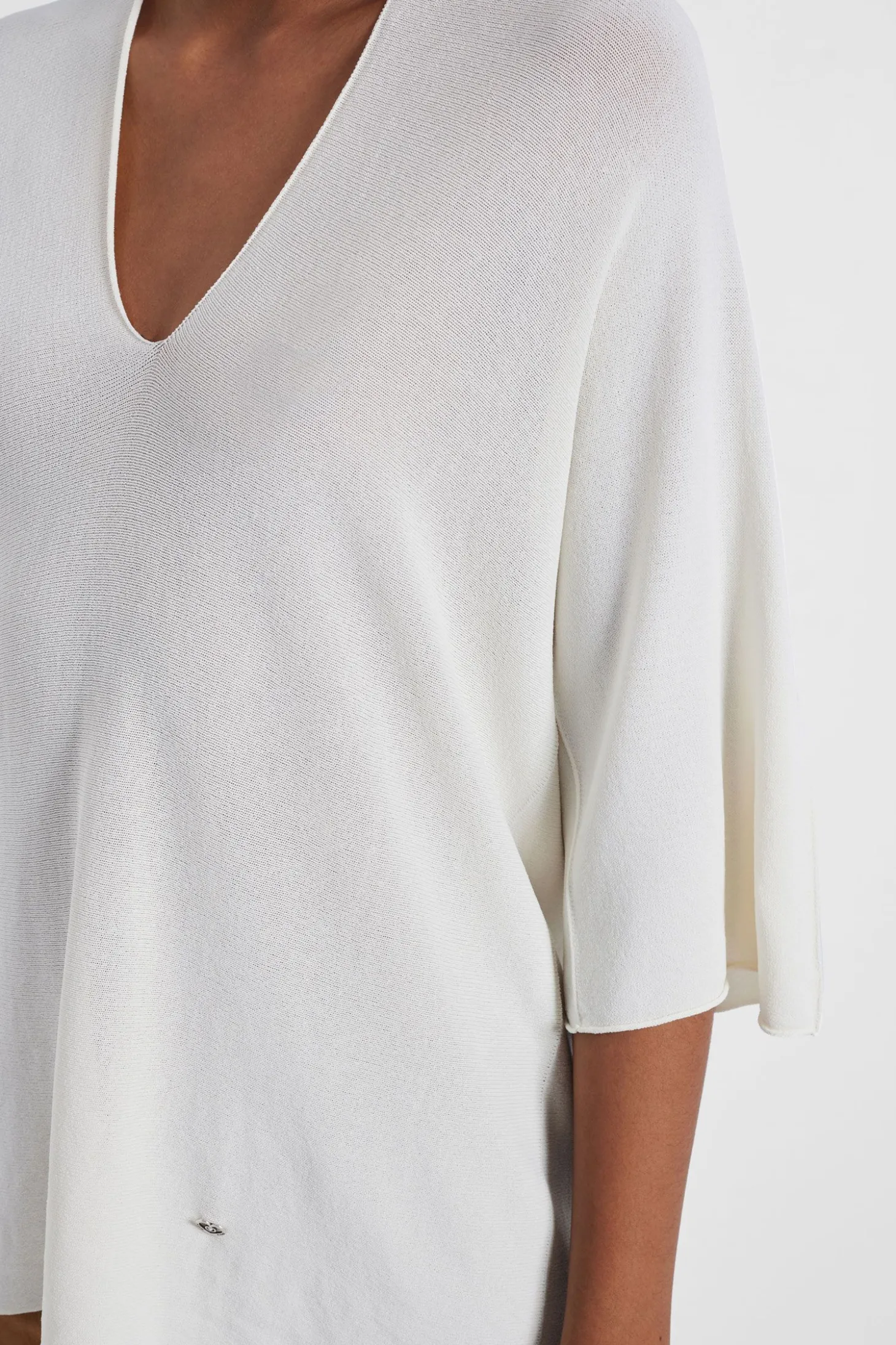Maglia monocolour con scollo a V