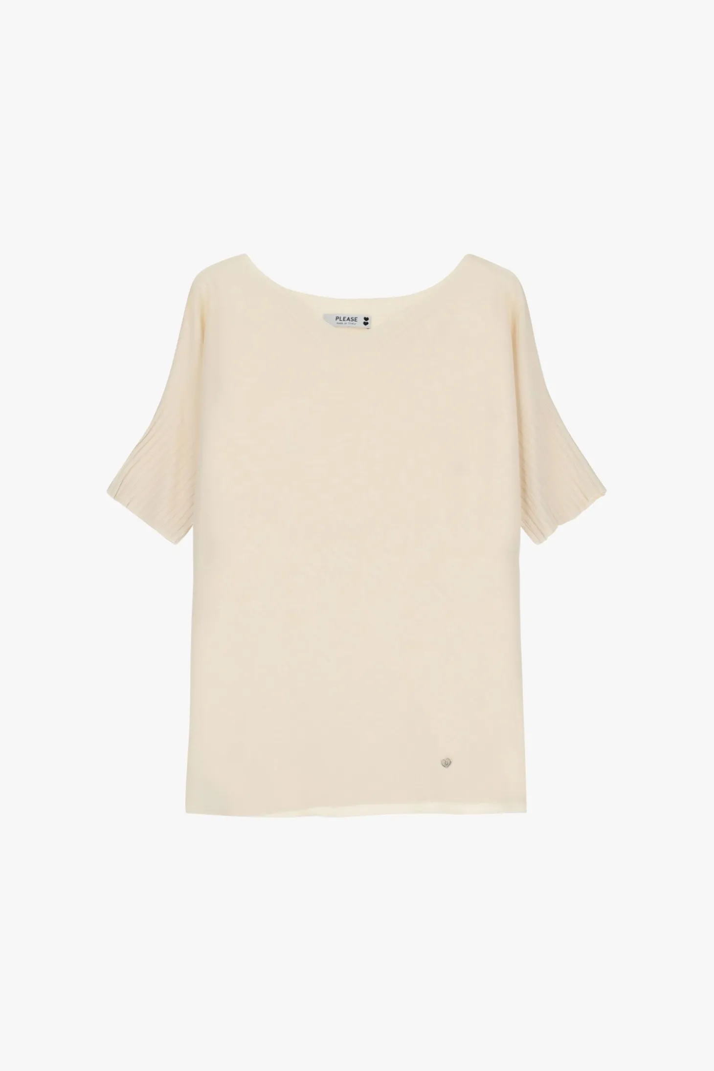 Maglione scollo a v mezze maniche