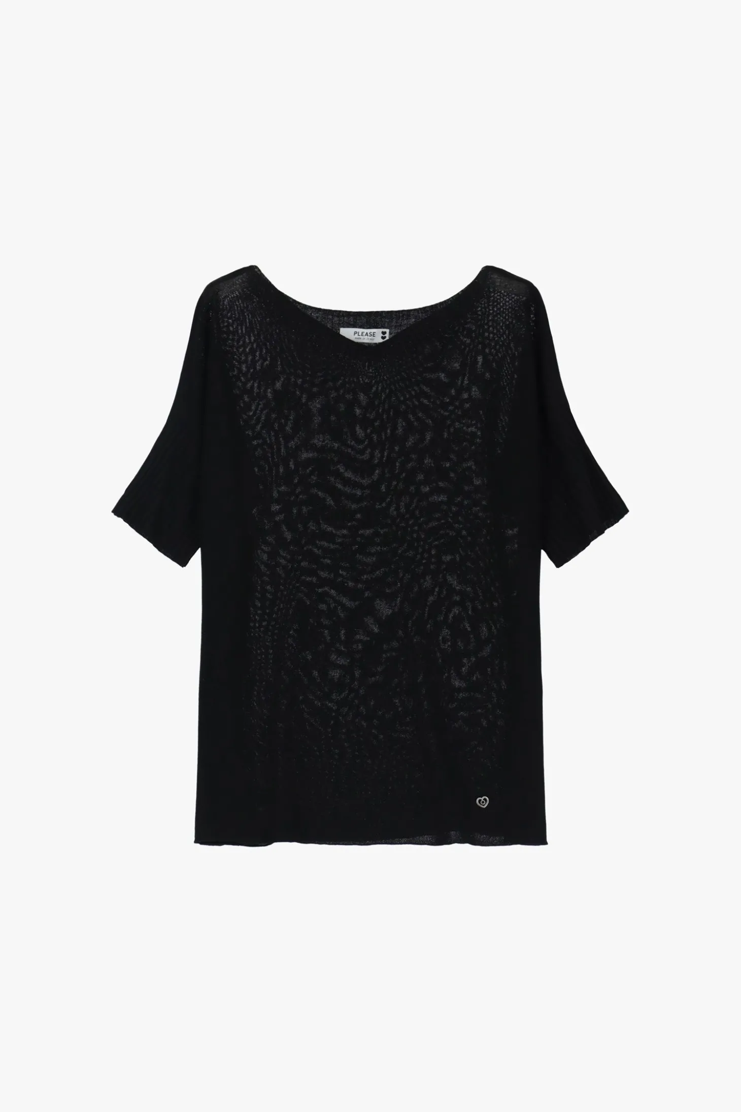 Maglione scollo a v mezze maniche