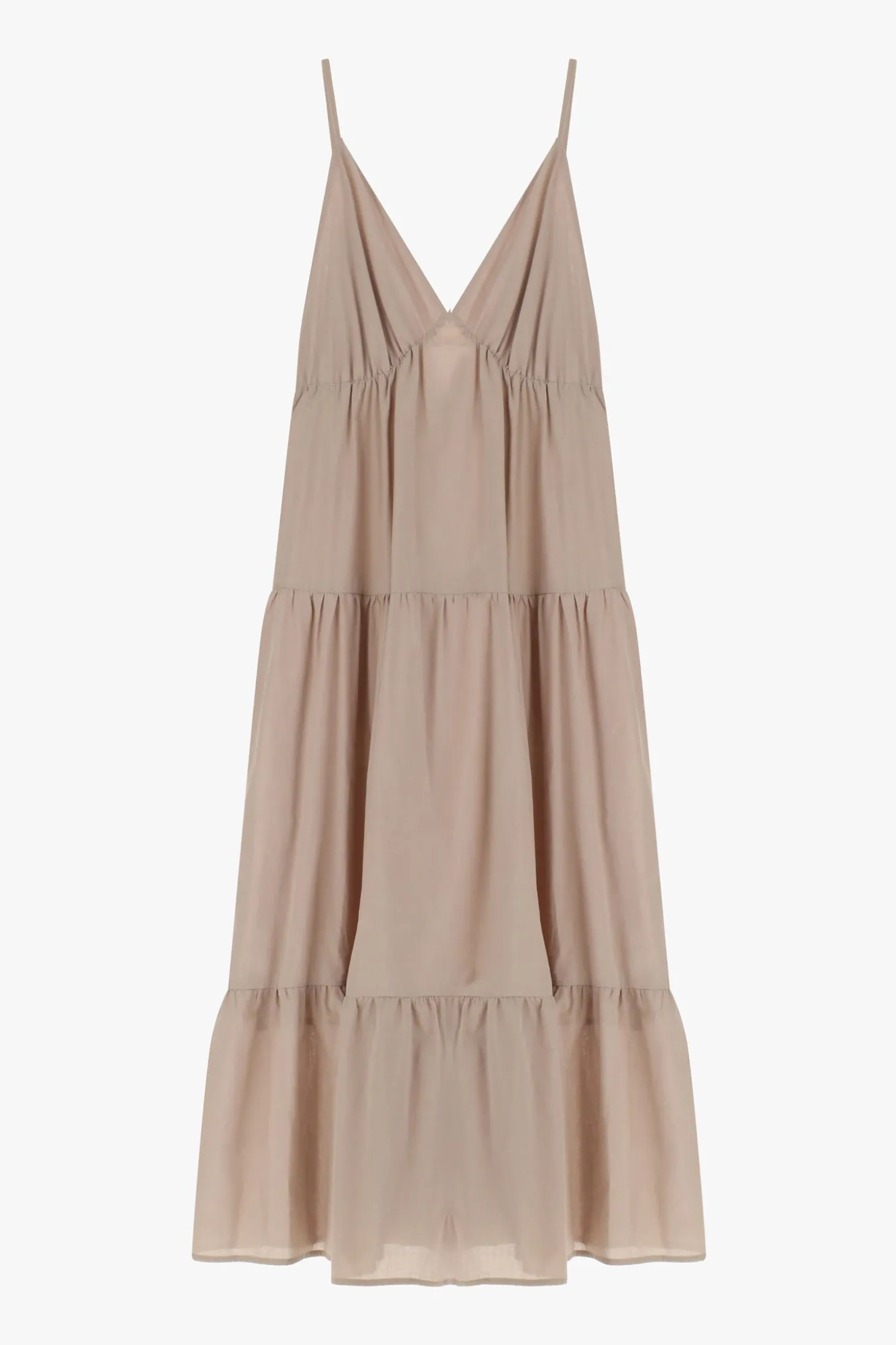 Maxi abito con spalline sottili