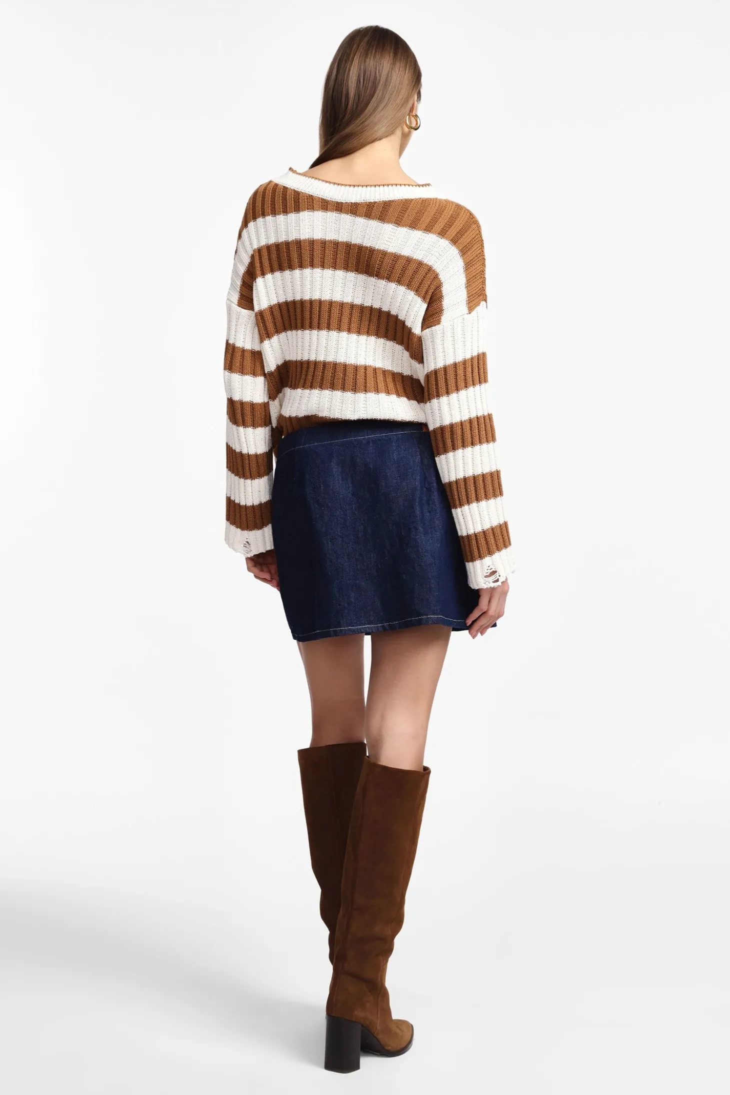 Minigonna di jeans con cinturino