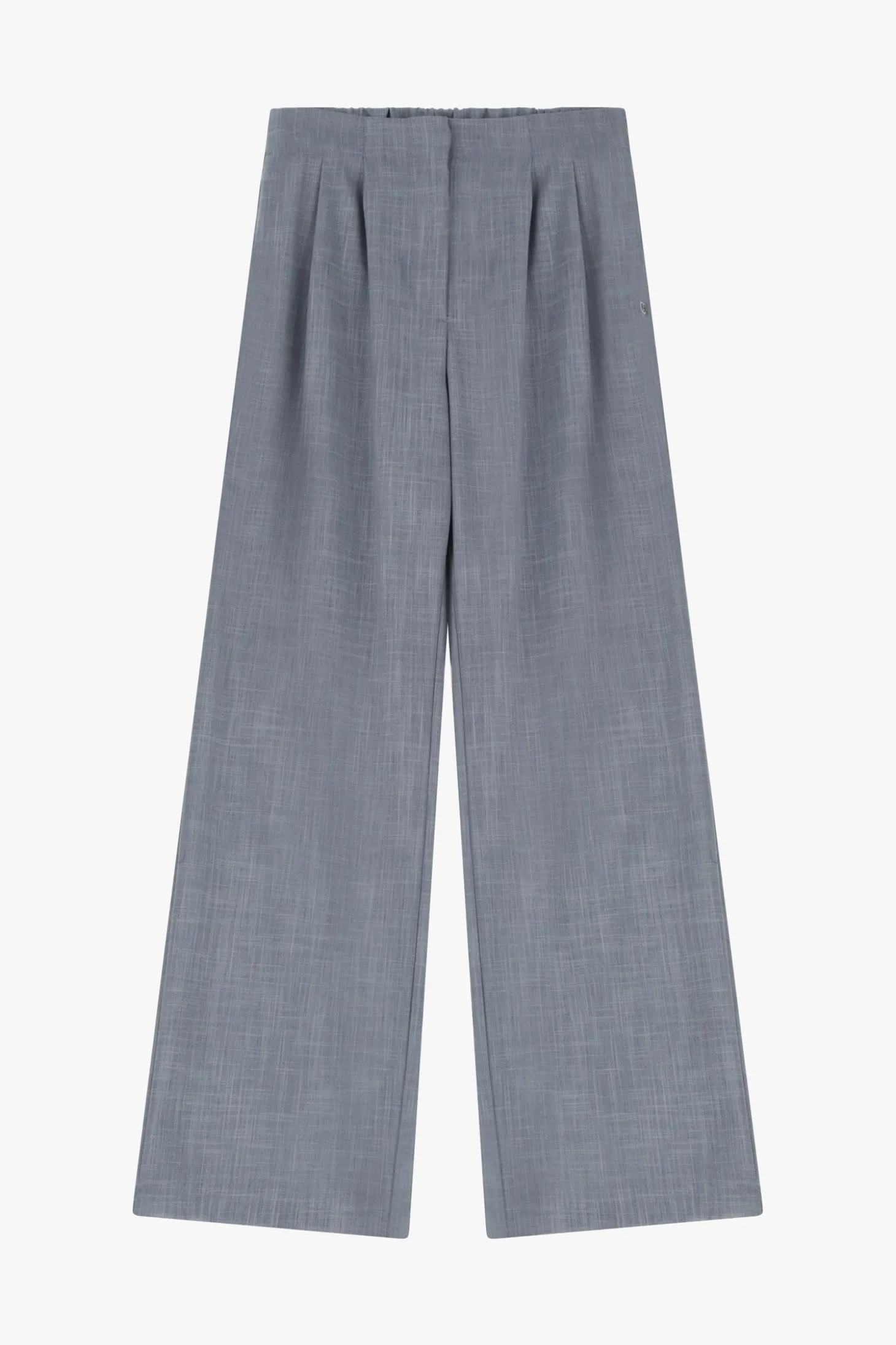 Pantaloni a gamba ampia con vita alta