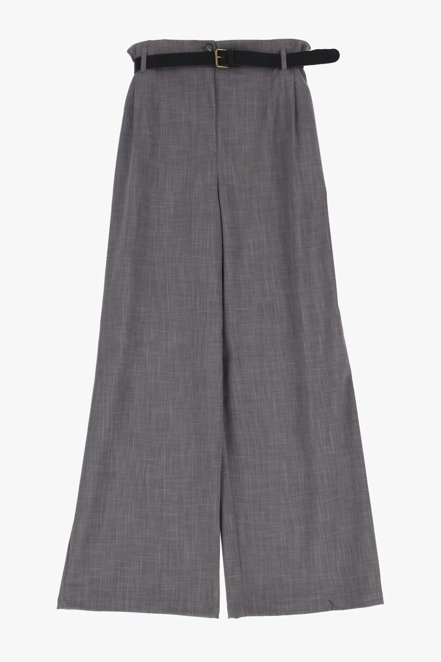 Pantaloni a gamba ampia con cintura